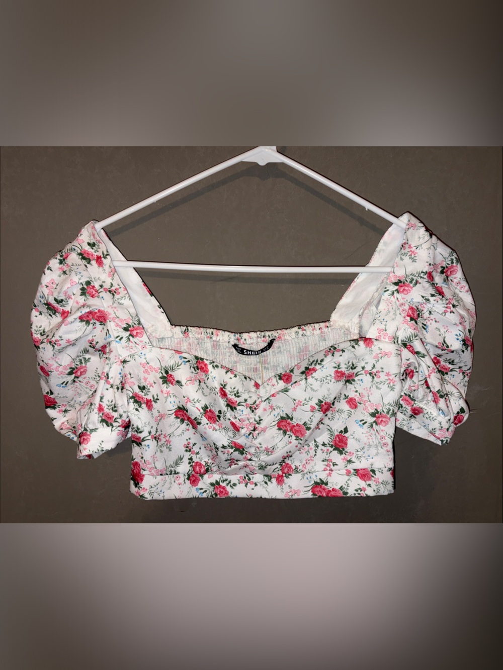2 piece crop short set floral small